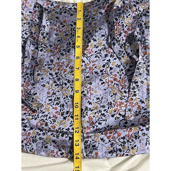 Elliette Floral Mini Skirt With Side Ties Silk Blend Size 2 - Picture 13 of 13